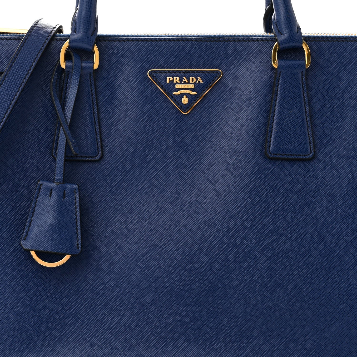 Prada Saffiano Medium Galleria Double Zip Tote Bluette 8 of 15
