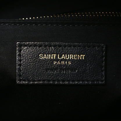Saint Laurent Lambskin Matelasse Monogram Joe Backpack Black 6 of 9