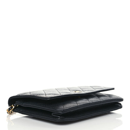Chanel Caviar Quilted Wallet On Chain WOC Black 4 of 10