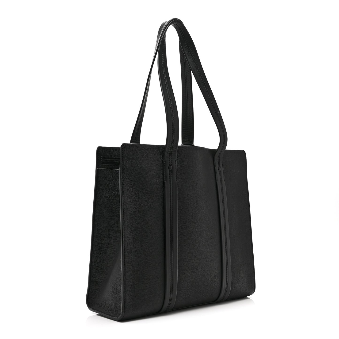 Grained Calfskin LV Aerogram Tote Black