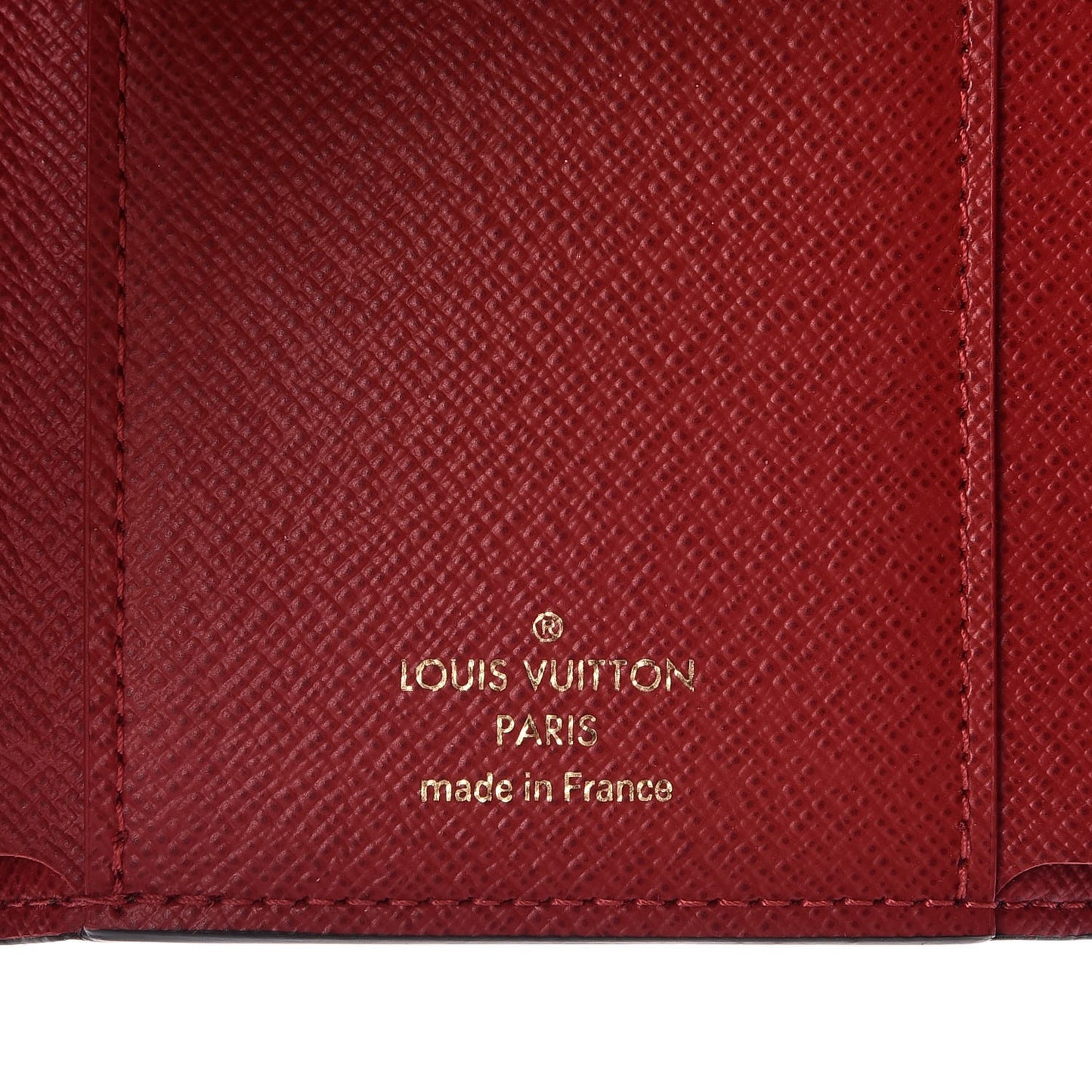 Damier Ebene Victorine Wallet Red