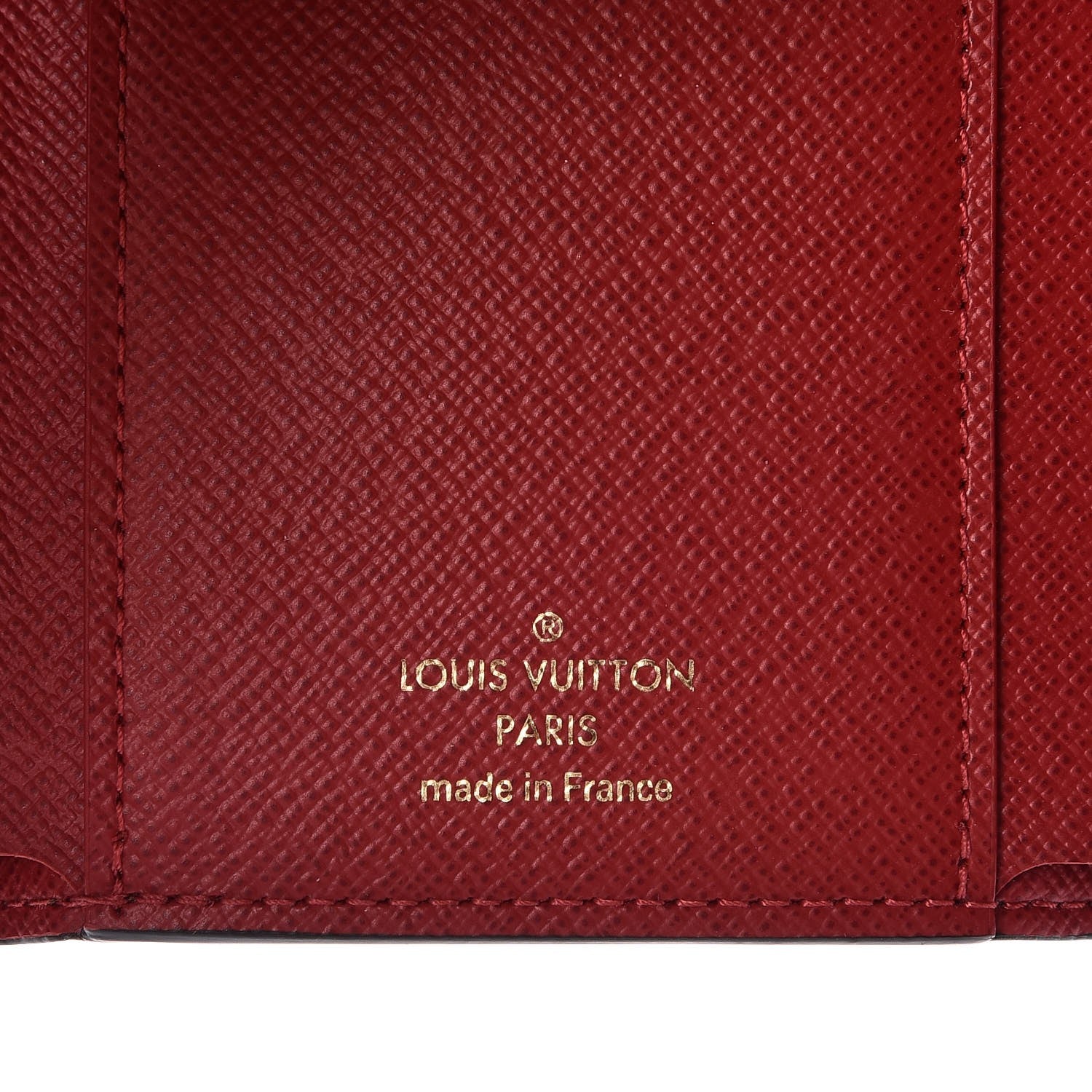 Louis Vuitton Damier Ebene Victorine Wallet Red 6 of 8