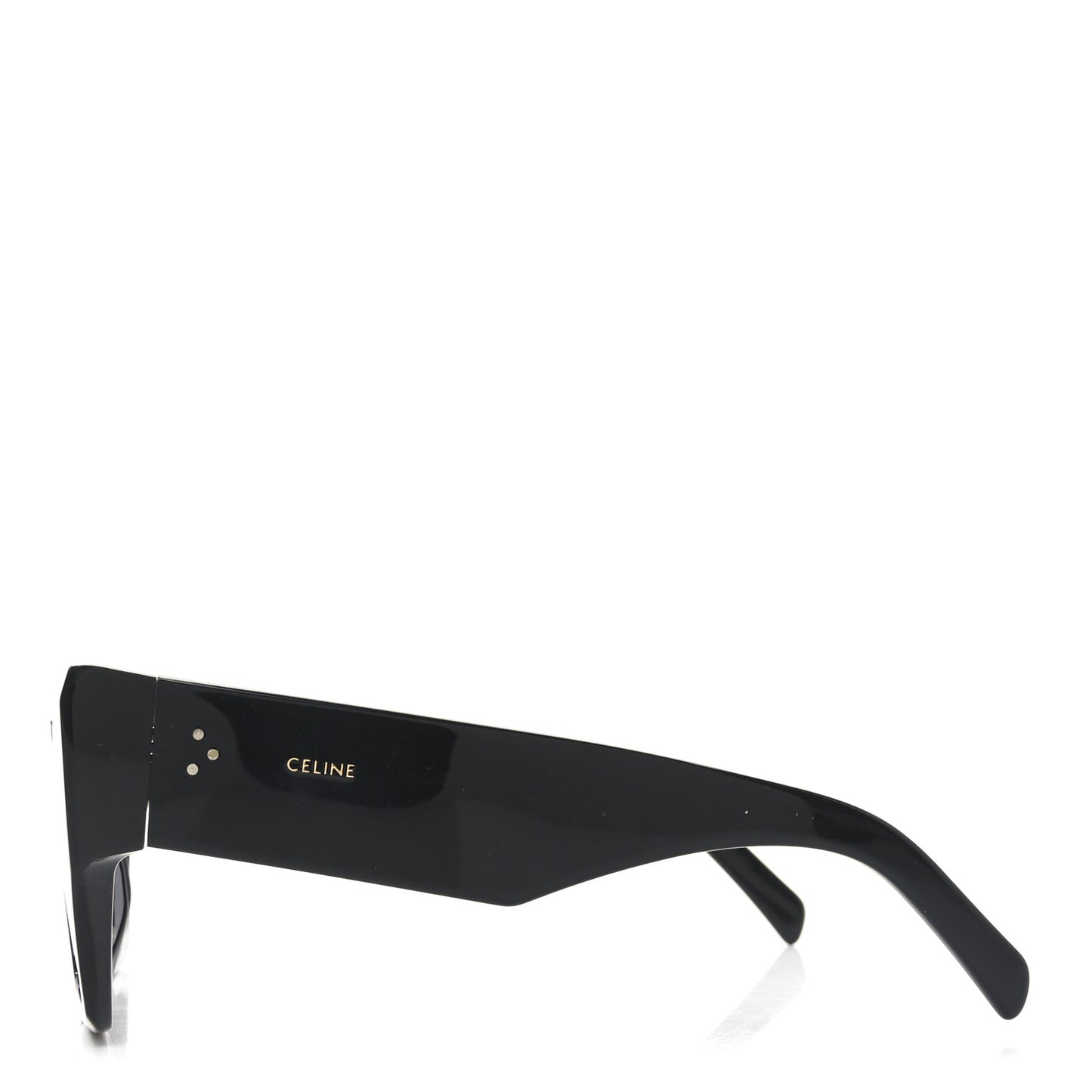 Acetate Flat Top Rectangular Sunglasses CL400921 Black