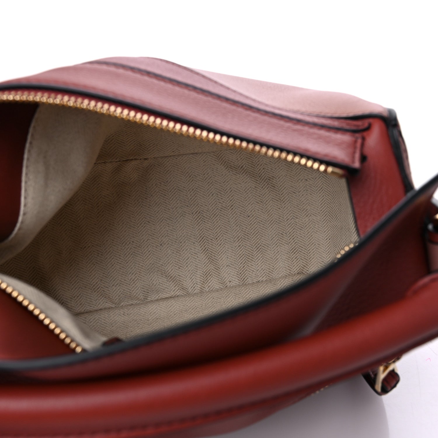 Loewe Calfskin Small Puzzle Bag Dark Rust Dark Purple 5 of 9