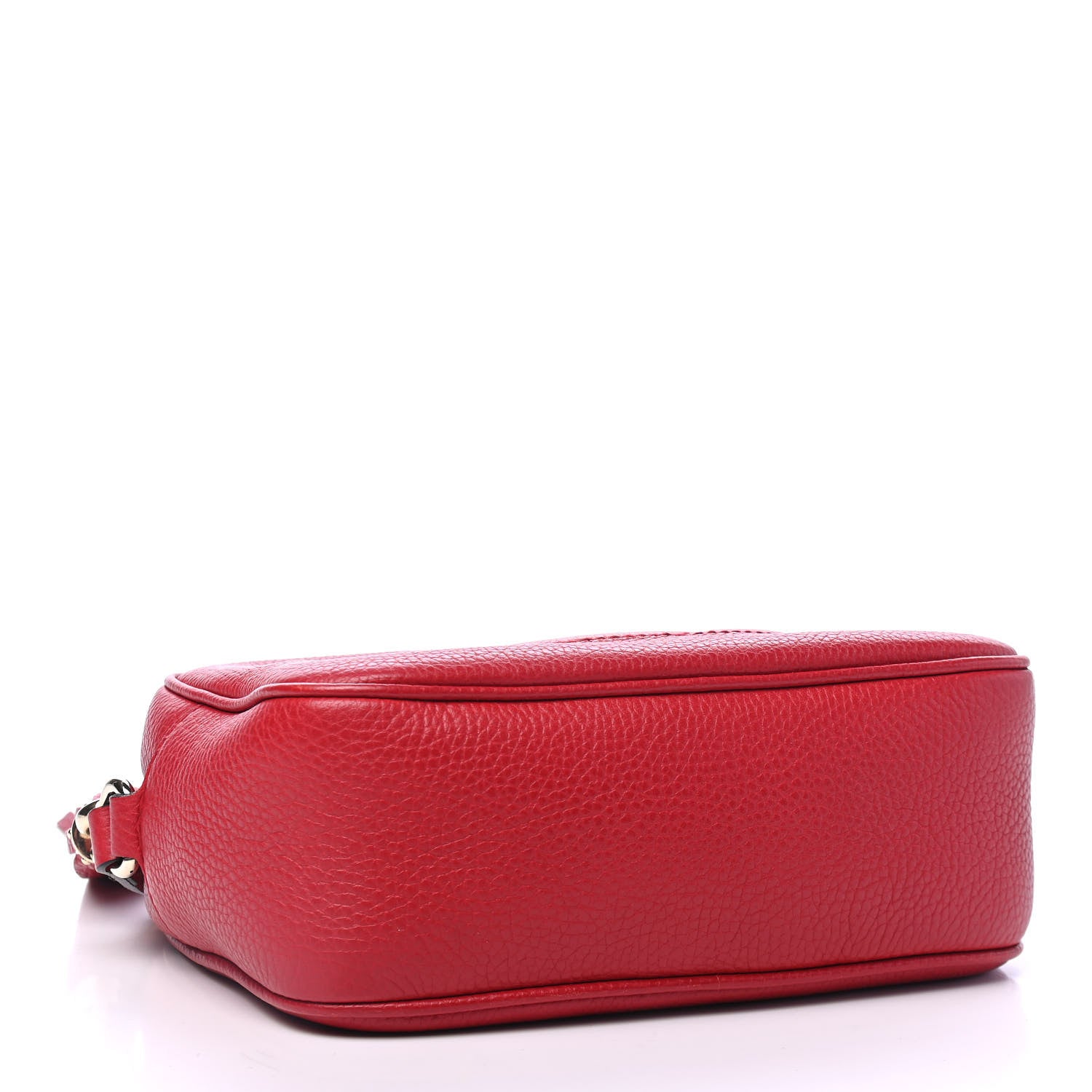 Gucci Pebbled Calfskin Small Soho Disco Bag Tabasco Red 3 of 4