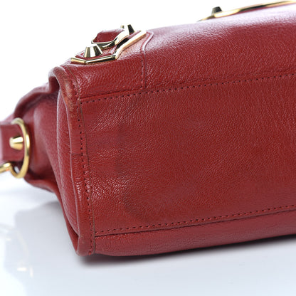 Balenciaga Chevre Gold Metallic Edge Hardware S City Rouge Groseille 8 of 17
