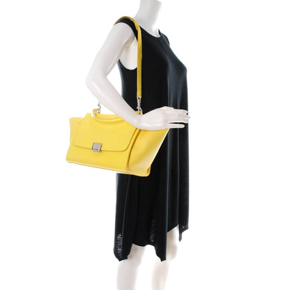 Celine Liege Calfskin Small Trapeze Fluo Yellow 2 of 7