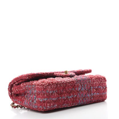 Chanel Tweed Quilted Medium Double Flap Red 5 of 12