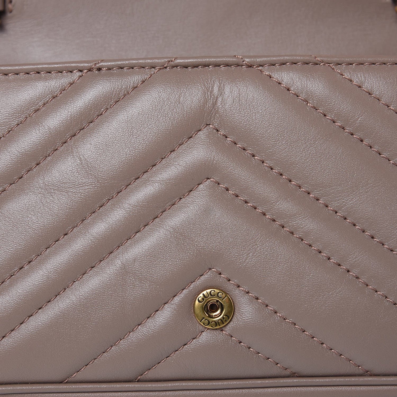 Gucci Calfskin Matelasse Super Mini GG Marmont Shoulder Bag Porcelain Rose 8 of 11