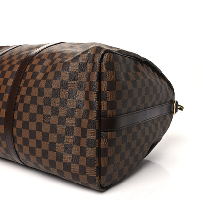 Louis Vuitton Damier Ebene Keepall Bandouliere 55 8 of 10