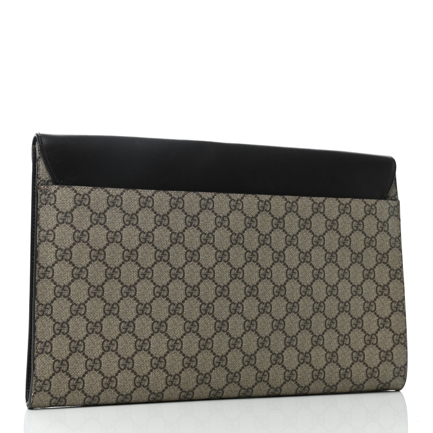 GG Supreme Monogram Portfolio Case Black