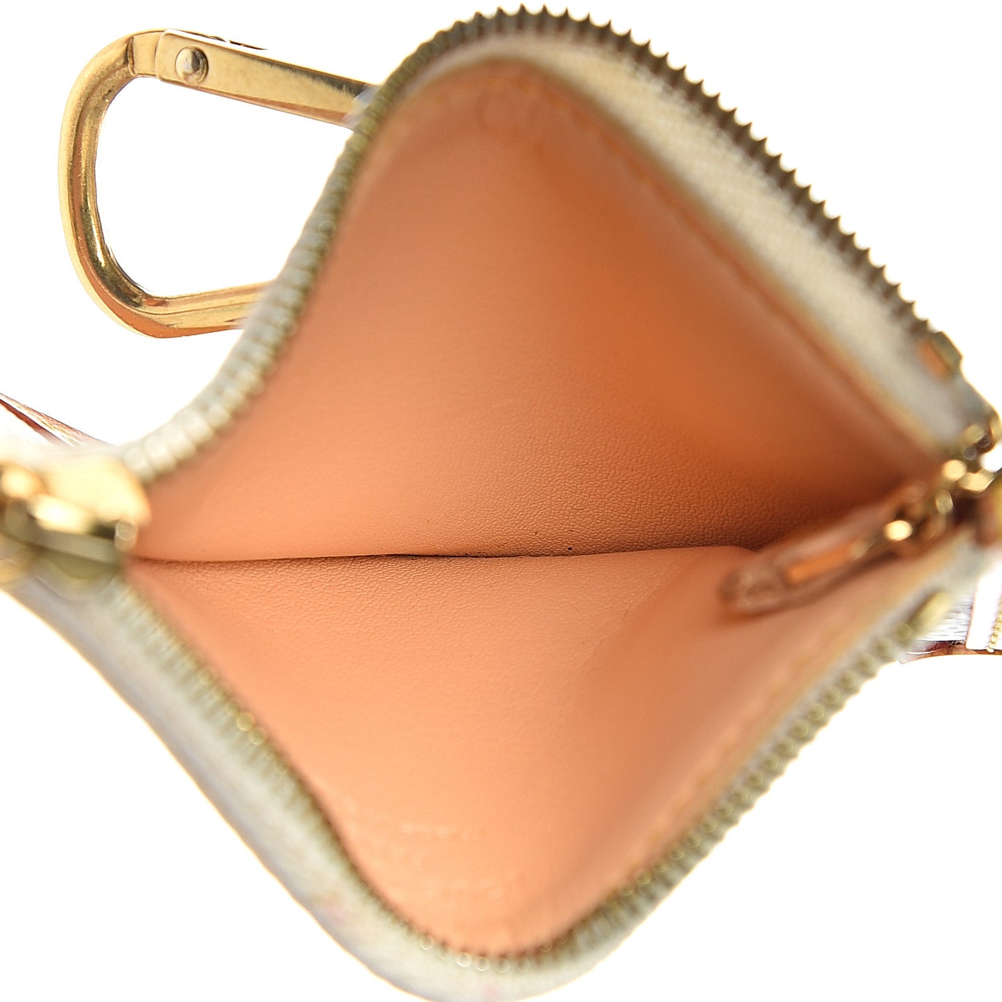 Monogram Multicolor Key Pouch White