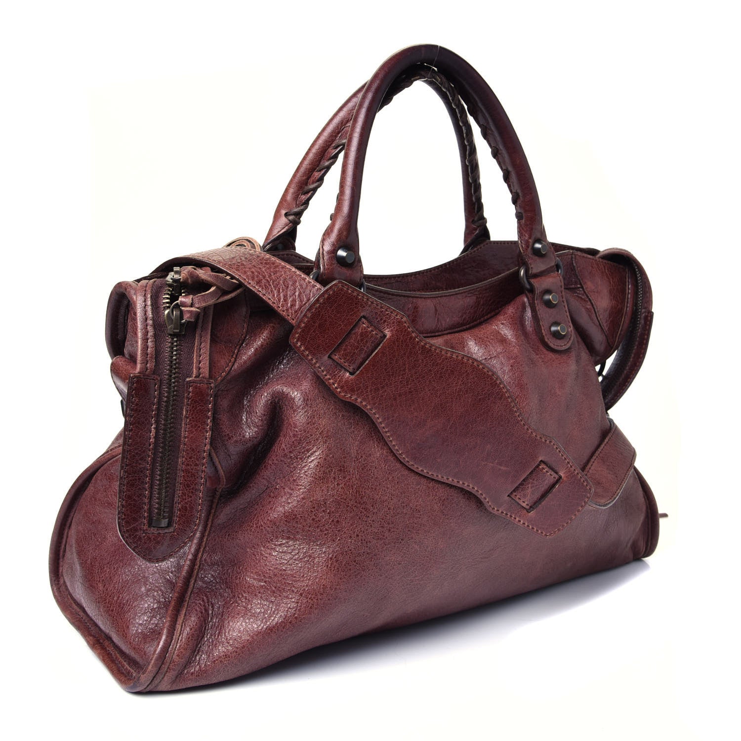 Balenciaga Agneau Classic Hardware City Castagna 2 of 3