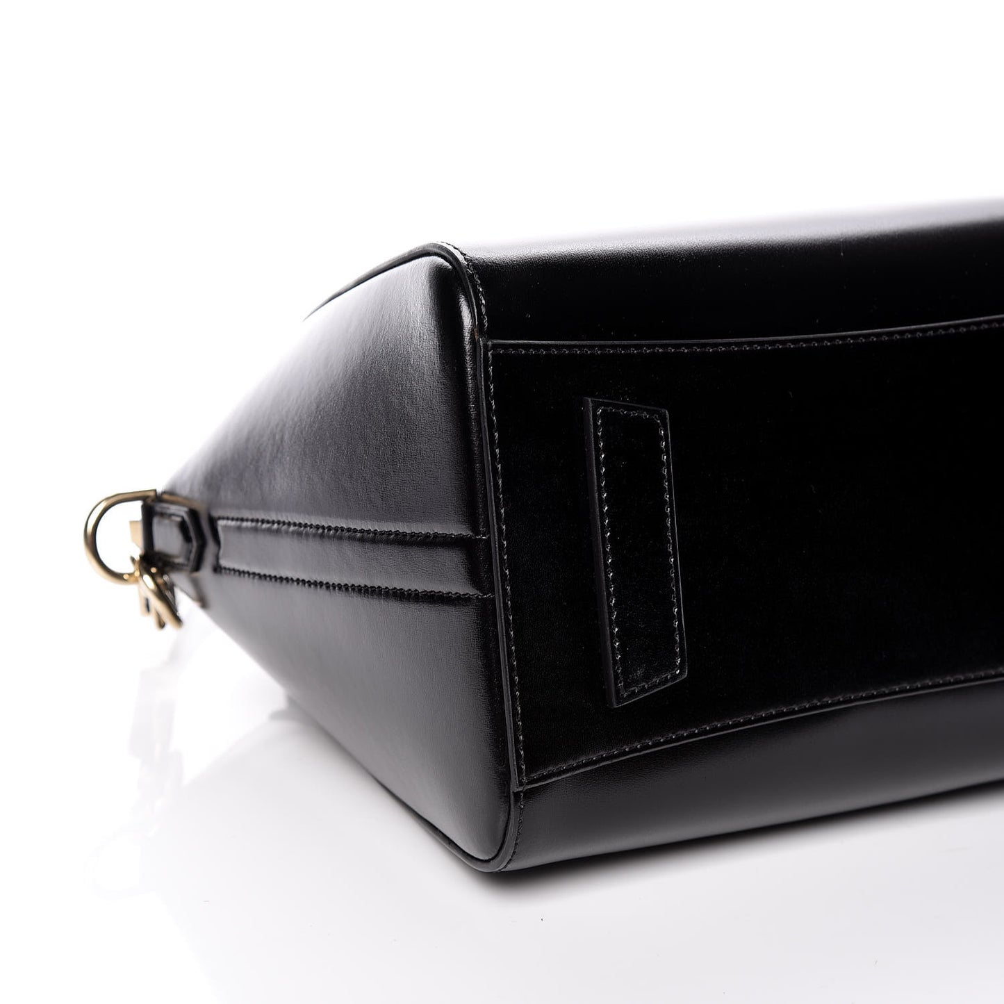 Shiny Lord Calfskin Small Antigona Black