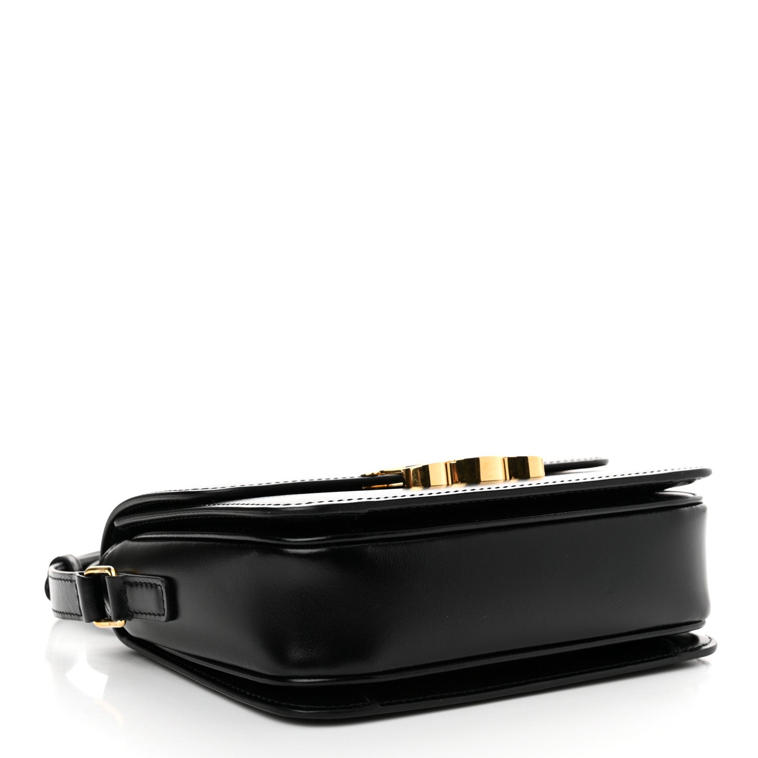 Celine Shiny Calfskin Teen Triomphe Black 4 of 15