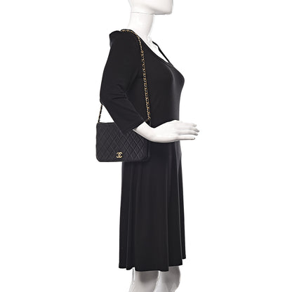 Chanel Lambskin Quilted Small Single Flap Bag Black 2 of 10