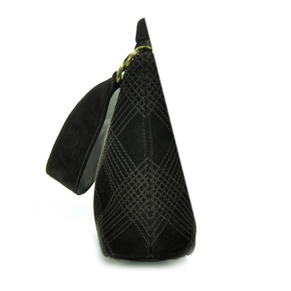 Chanel Suede Stitched Tassel CC Shoulder Bag Brown 5 of 11
