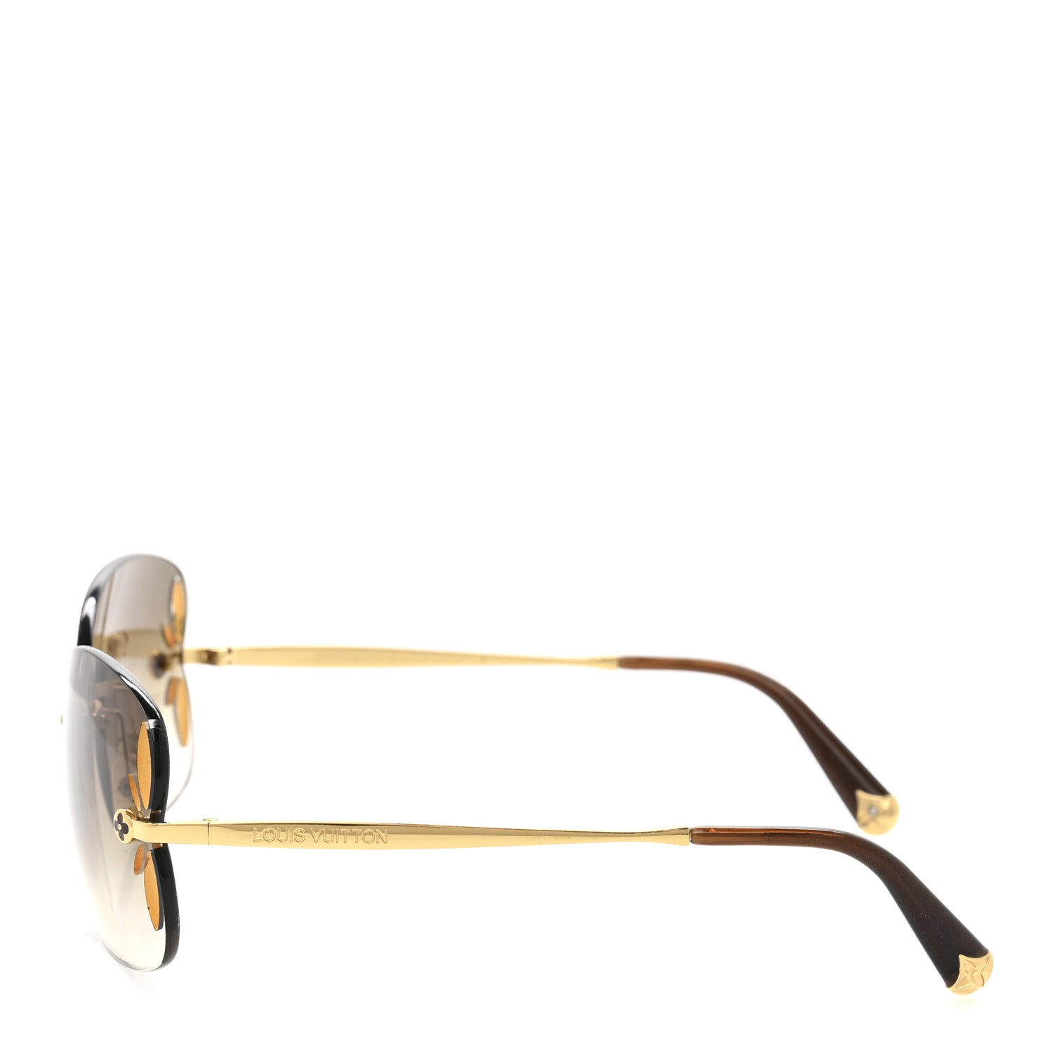 Louis Vuitton Lily Sunglasses Z0371U Brown Glitter 1729919