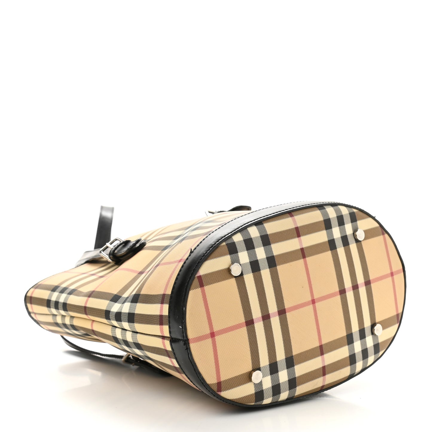 House Check Bucket Bag Black