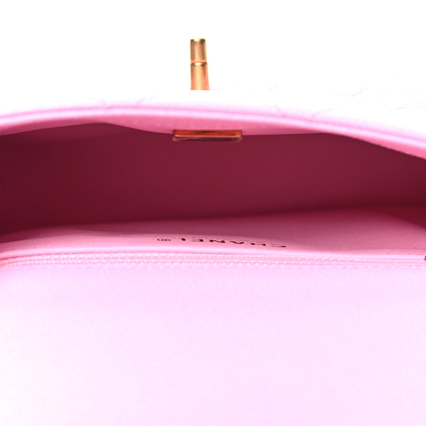 Caviar Quilted Mini Sweetheart Flap Lilac