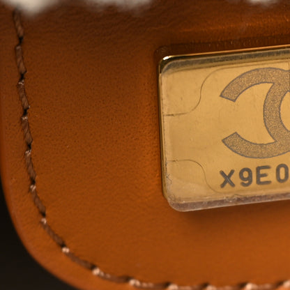 Chanel Suede Shearling Quilted Small Chanel 22 Brown White 8 of 13
