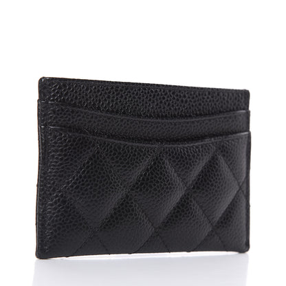 Chanel Caviar Quilted Card Holder Black 3 of 9