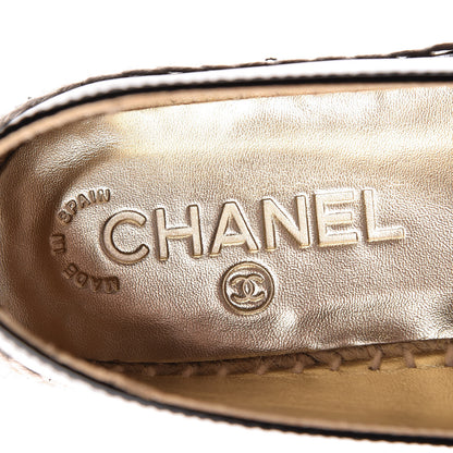 Chanel Patent CC Espadrilles 37 Black 8 of 9