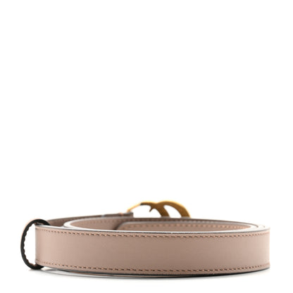 Gucci Calfskin Double G 20mm Belt 85 34 Porcelain Rose 2 of 8