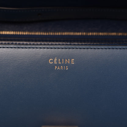 Celine Box Calfskin Medium Classic Box Flap Indigo 8 of 13