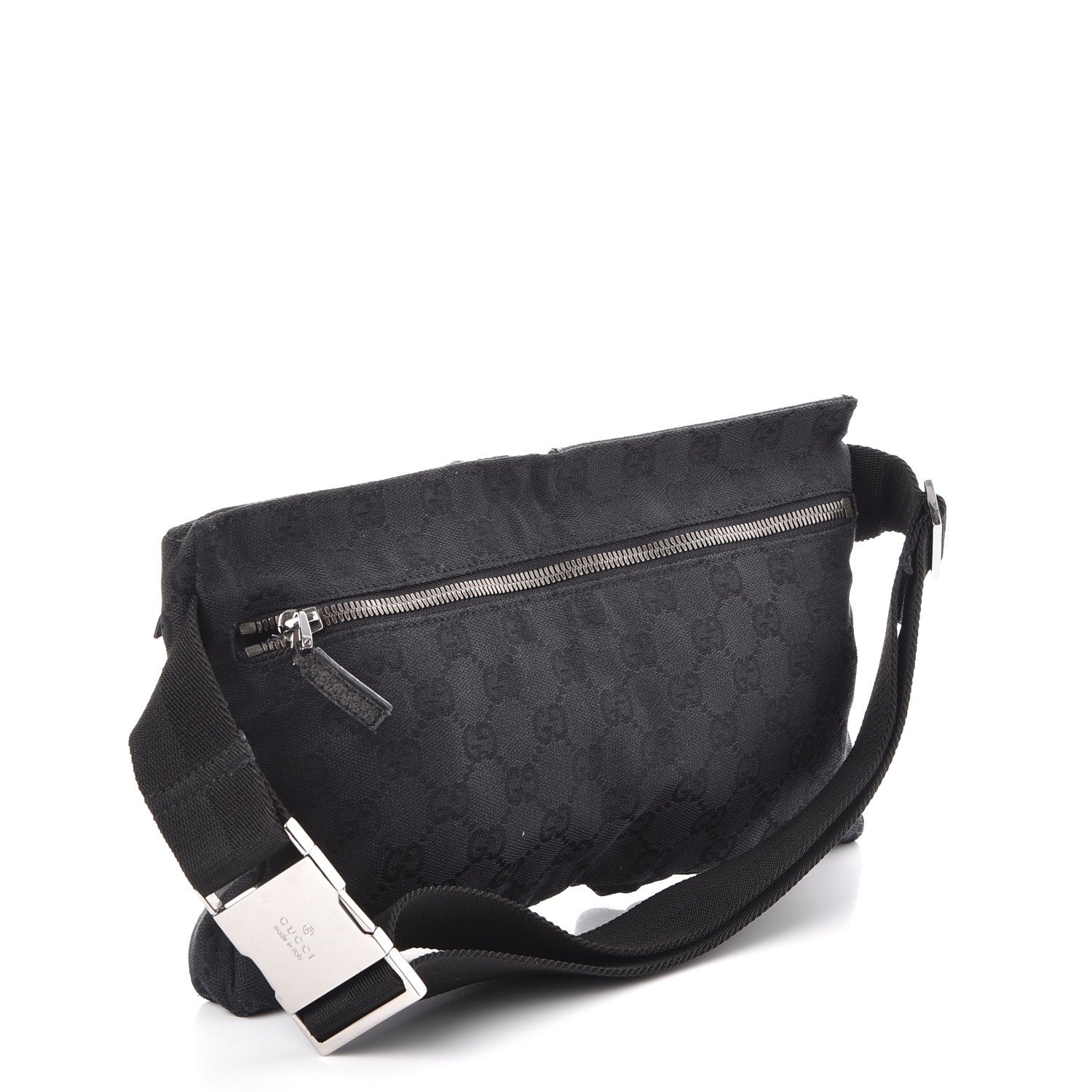 Gucci GG Monogram Double Pocket Belt Bag Black 3 of 7