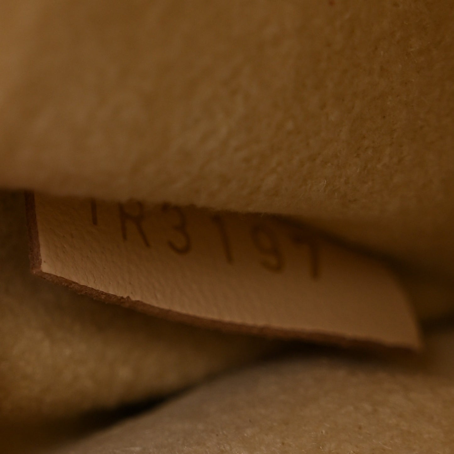 Grained Calfskin Monogram Double V Creme