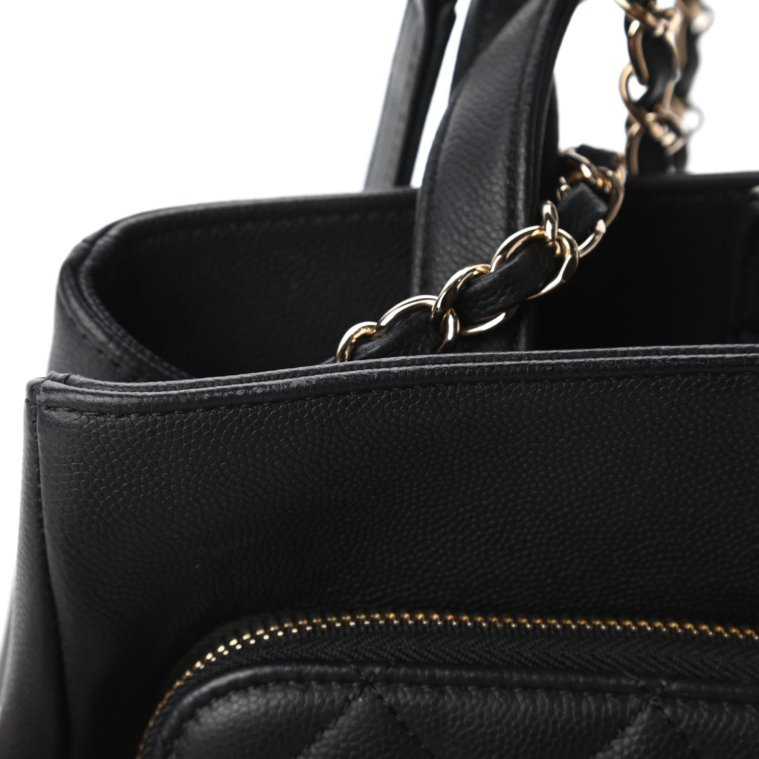 Chanel Caviar Quilted Small Business Affinity Shopping Bag Black 12 of 15