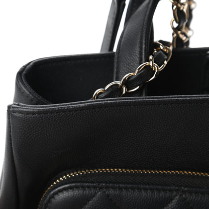 Chanel Caviar Quilted Small Business Affinity Shopping Bag Black 12 of 15