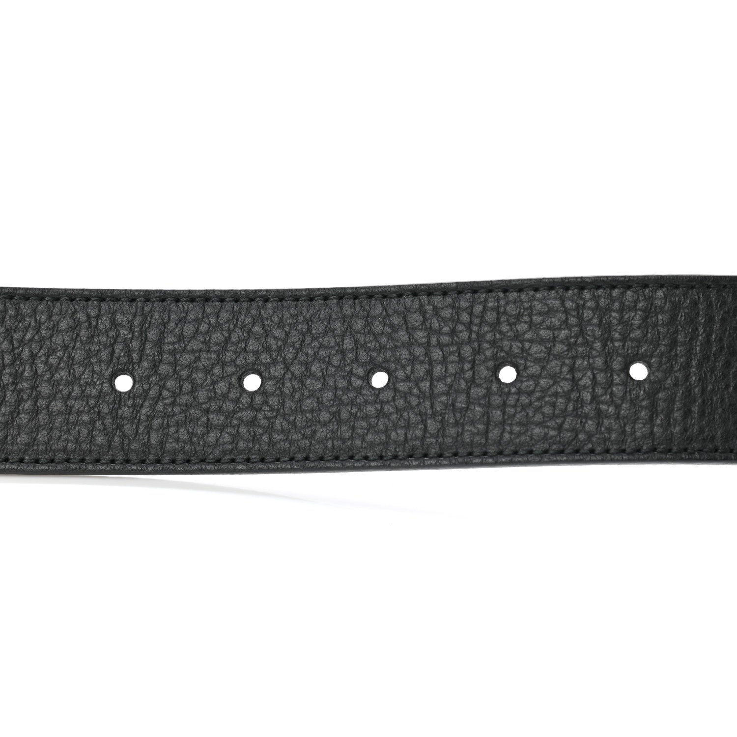 Gucci Calfskin Double G Reversible Belt 80 32 Black Cocoa 6 of 7