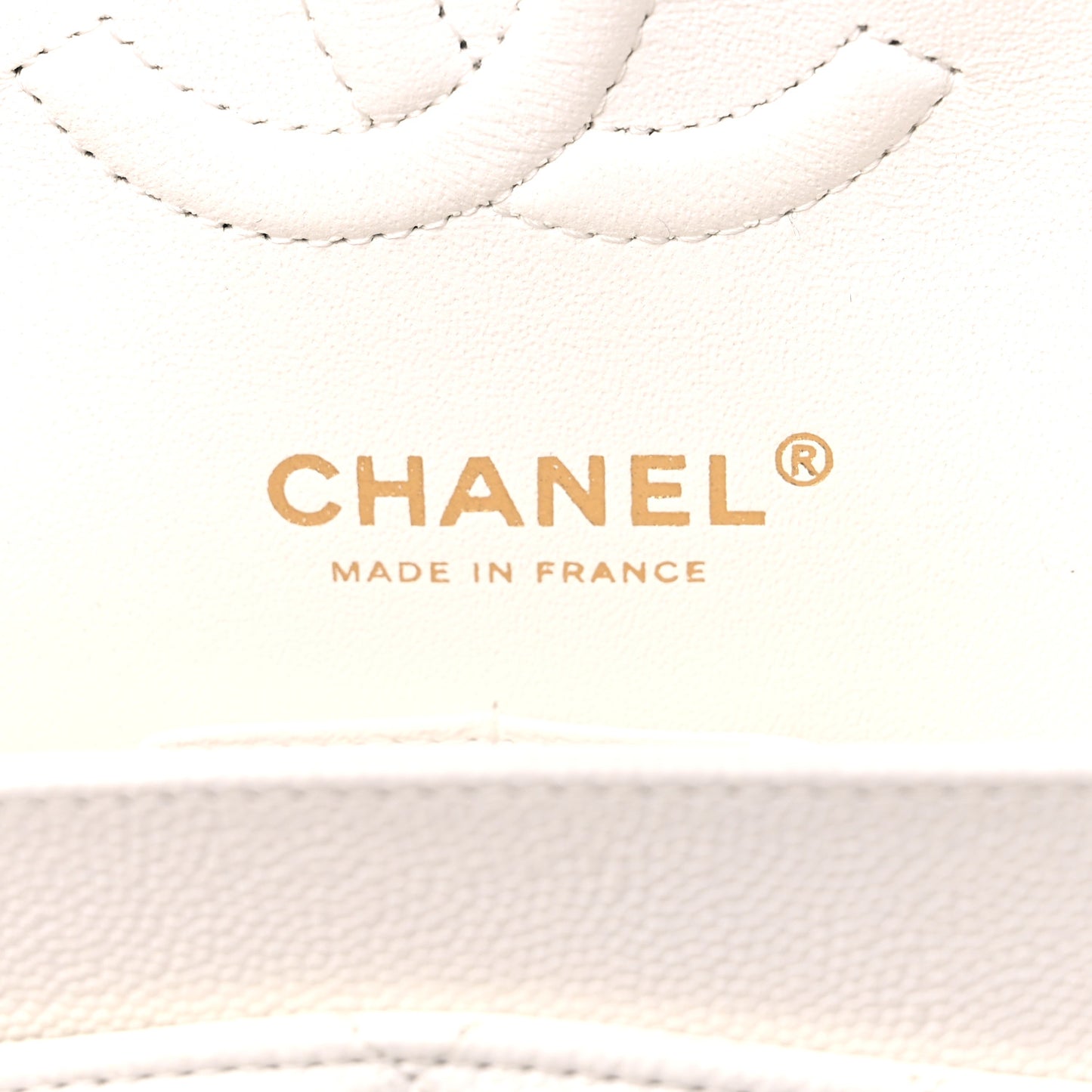 Caviar Quilted Small Double Flap White