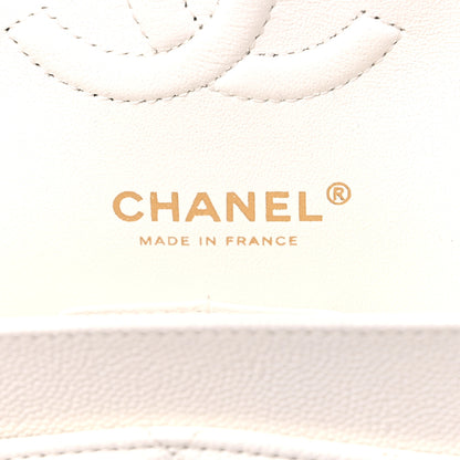 Chanel Caviar Quilted Small Double Flap White 6 of 10