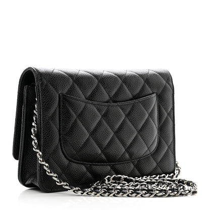 Chanel Caviar Quilted Wallet on Chain WOC Black 2 of 11