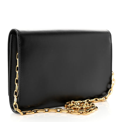 Louis Vuitton Calfskin Chain Louise GM Black 3 of 14