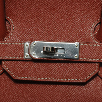 Hermes Epsom Candy Birkin 35 Brique Orange 8 of 11