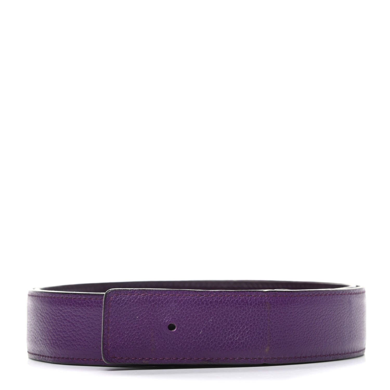Hermes Box Togo 24mm Belt Strap 95 Violet Raisin 1 of 6