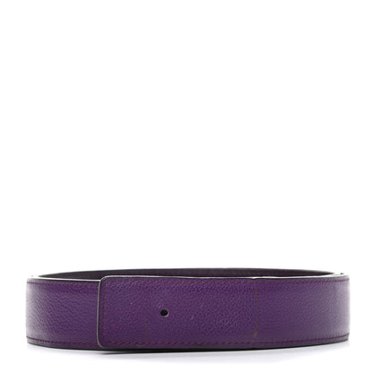Hermes Box Togo 24mm Belt Strap 95 Violet Raisin 1 of 6