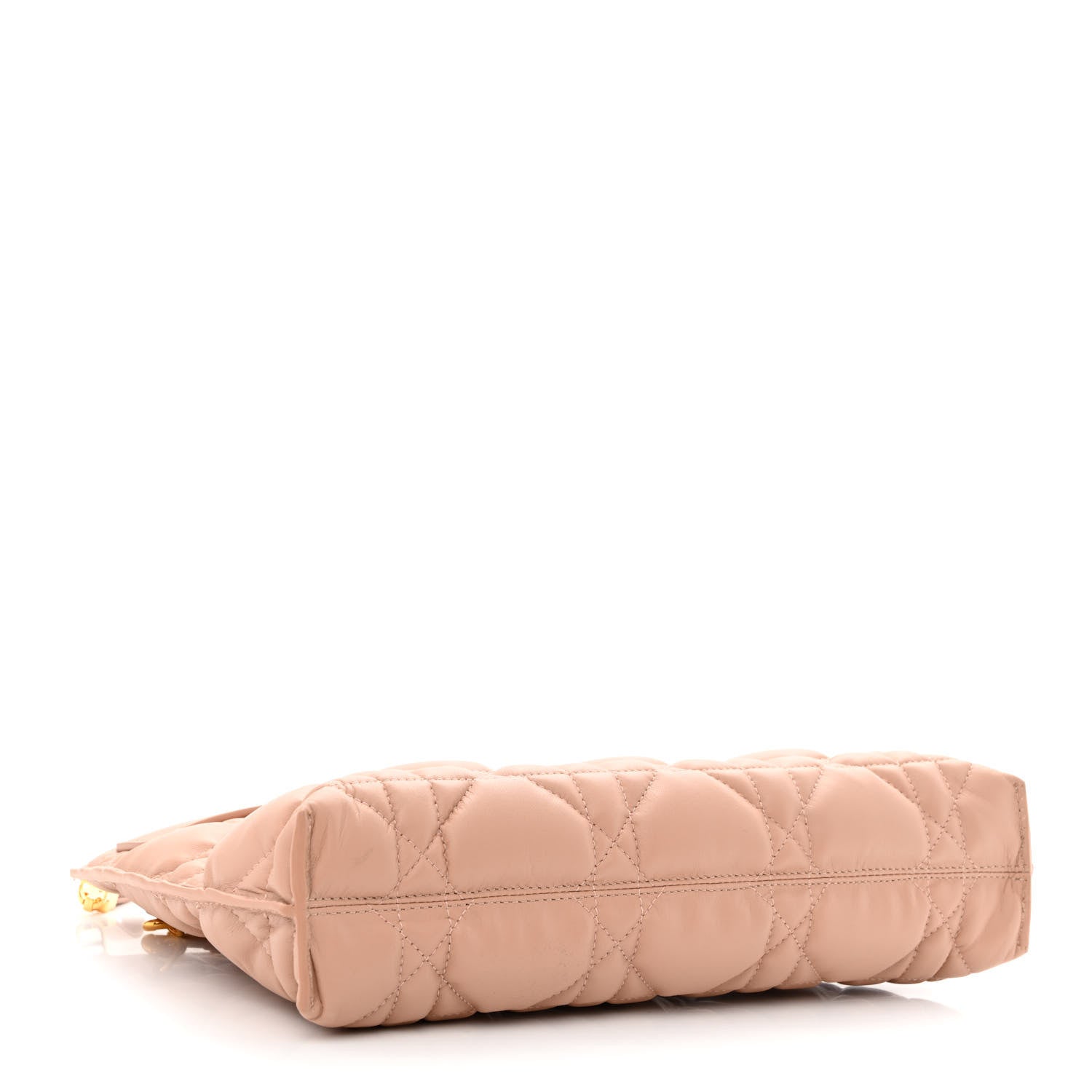 Christian Dior Lambskin Macrocannage Large Caro D-Every Pouch Rose Des Vents 4 of 11