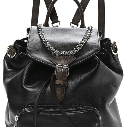 Louis Vuitton Lambskin Monogram Montsouris Vibe PM Black 7 of 9