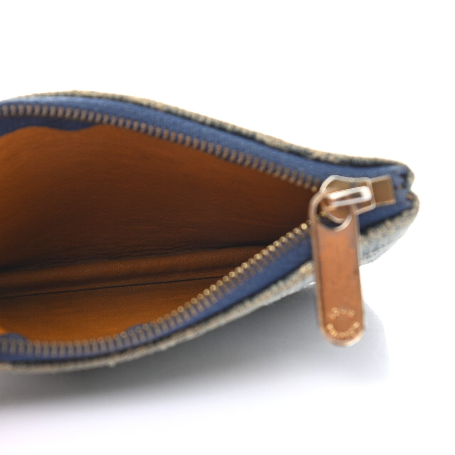 Louis Vuitton Monogram Denim Key Pouch Blue 4 of 5