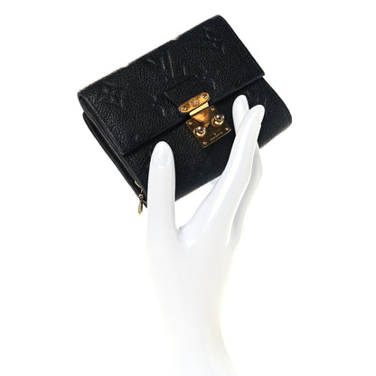 Louis Vuitton Empreinte Metis Compact Wallet Black 2 of 7