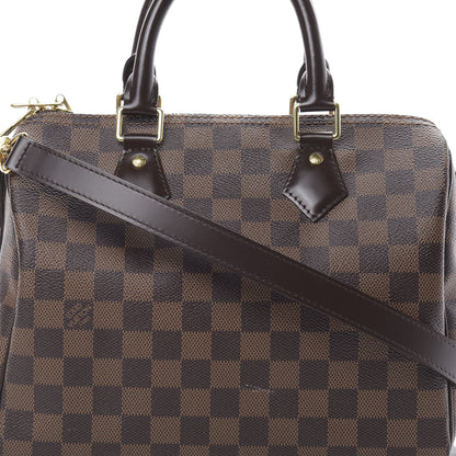 Louis Vuitton Damier Ebene Speedy Bandouliere 25 10 of 13