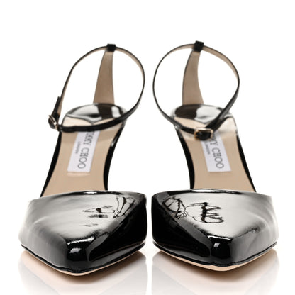 Jimmy Choo Gel Patent Calfskin Mair 90 Sandals 41.5 Black 2 of 7