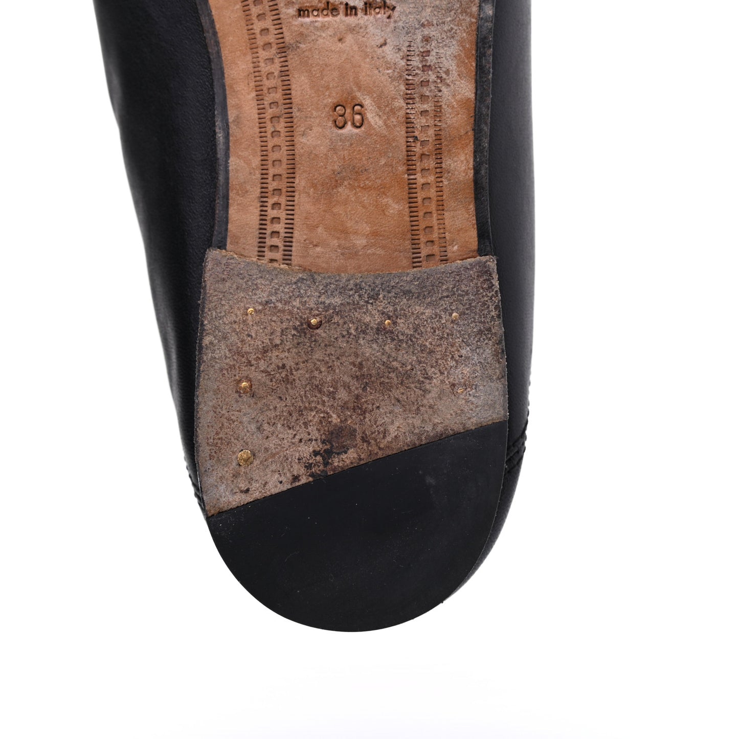 Lambskin Womens Brixton Horsebit Loafers 36 Black