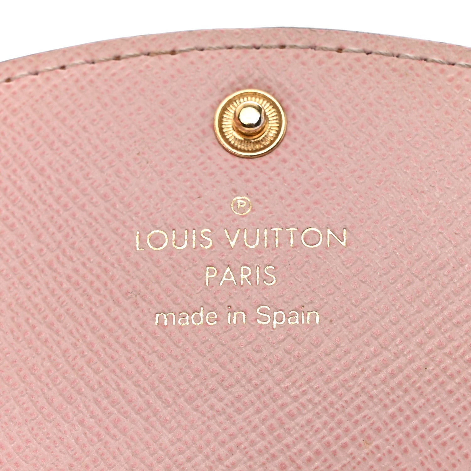 Louis Vuitton Damier Ebene Rosalie Coin Purse Rose Ballerine 6 of 8