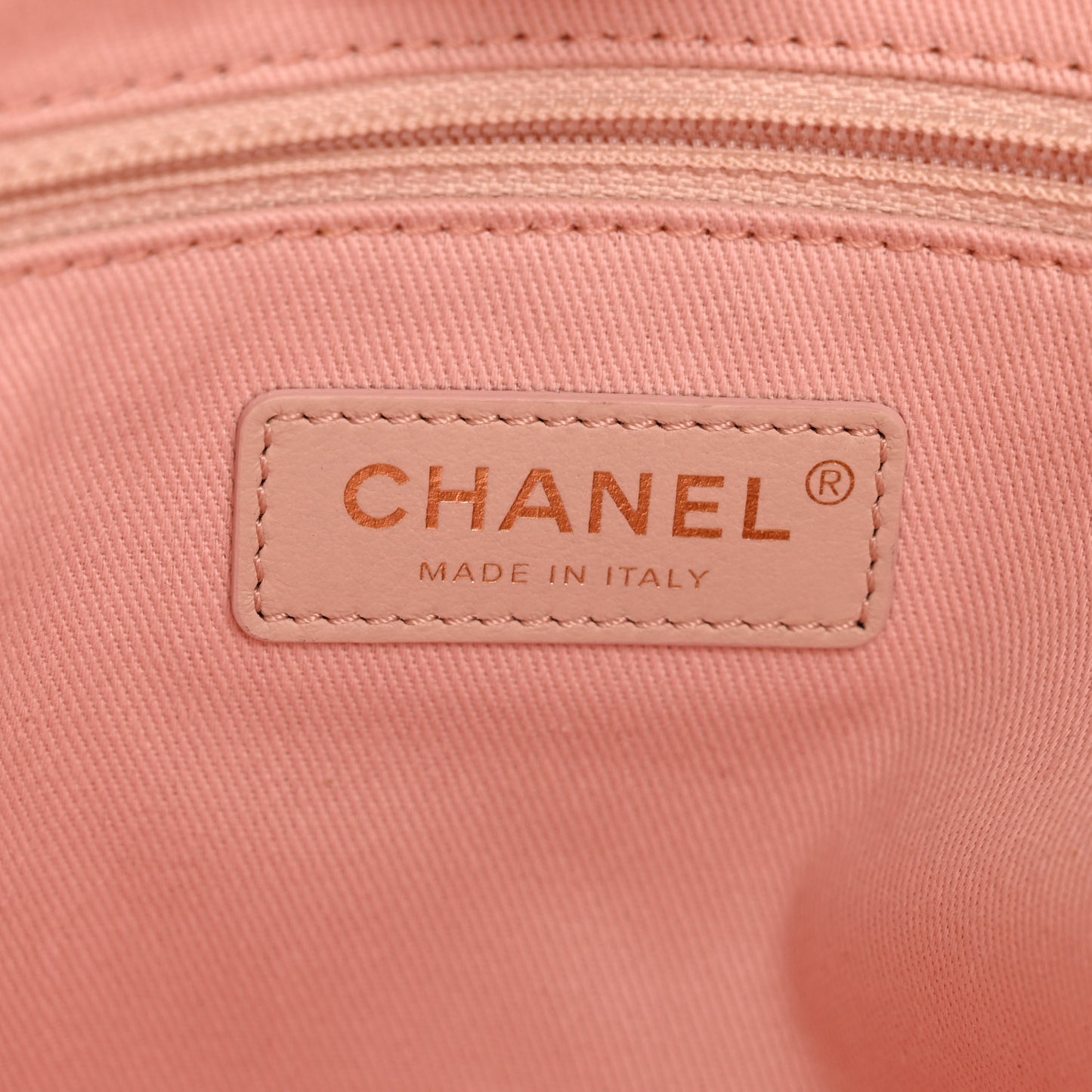 Mixed Fibers Calfskin Small Deauville Tote Rose Pink